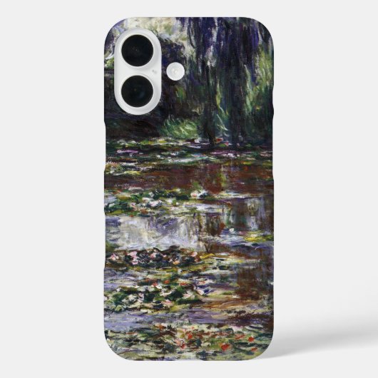 クロード・モネの池のスイレン(ヴィンテージ・アート) Case-Mate iPhoneケース (裏面)