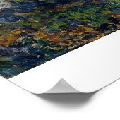 クロード・モネの湾を望む海岸景色 ポスター (角)