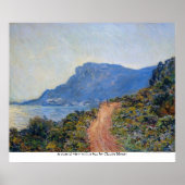 クロード・モネの湾を望む海岸景色 ポスター (正面)