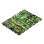 クロード・モネの白い睡蓮、ヴィンテージアート ノートブック (左側)