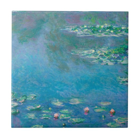クロード・モネの睡蓮の傑作の絵画 タイル (正面)