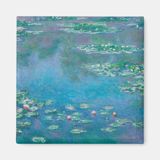 クロード・モネの睡蓮の傑作の絵画 マグネット (正面)