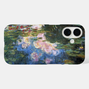 クロード・モネの睡蓮、ヴィンテージガーデンアート iPhone 16ケース