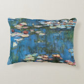 クロード・モネの睡蓮、ヴィンテージ印象派 アクセントクッション (裏面)