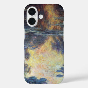 クロード・モネの睡蓮、ヴィンテージ印象派 iPhone 16ケース