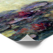 クロード・モネの睡蓮、ヴィンテージ ファインアート ポスター (角)