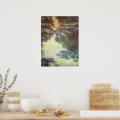 クロード・モネの睡蓮、ヴィンテージ ファインアート ポスター (キッチン)