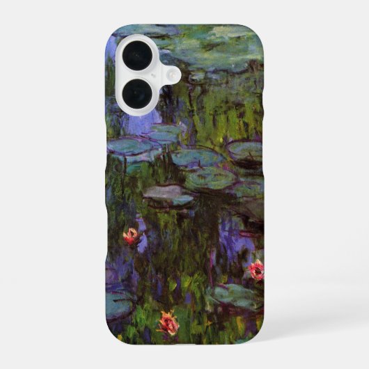 クロード・モネの睡蓮 iPhone 16ケース (裏面)