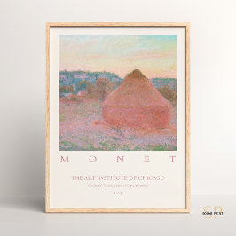 クロード・モネの積み重ね秋の終わり ポスター