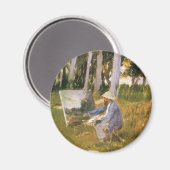 クロード・モネの絵画、サーティンバイサージェントの森の縁 マグネット (正面/裏面)