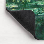 クロード・モネの緑の池の睡蓮 マウスパッド (コーナー)