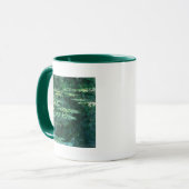 クロード・モネの緑の池の睡蓮 マグカップ (正面左)