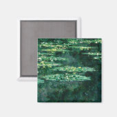 クロード・モネの緑の池の睡蓮 マグネット (正面/裏面)