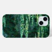 クロード・モネの緑の池の睡蓮 Case-Mate iPhoneケース (裏面 (横))
