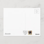 クロード·モネの自画像がアトリエに ポストカード (裏面)