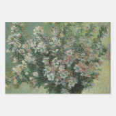 クロード・モネの花瓶の花 ラッピングペーパーシート (正面)