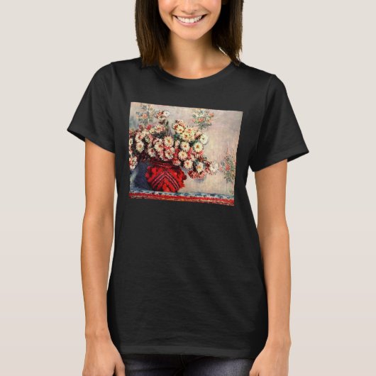 クロード・モネの菊のある静物 Tシャツ (正面)