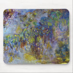 クロード・モネの藤（右半分） マウスパッド<br><div class="desc">クロード・モネの「藤（右半分）」（1917-1920）は、フランスの印象派画家クロード・モネによる、庭園の藤の花を描いたシリーズの一部である繊細な印象派の自然の絵画で、大きな静物画の右半分を描いている。画家について：クロード・モネ（1840-1926）は、フランスの印象派絵画運動の創設者であり、ほとんどの彼の絵画は「野外」（屋外）スタイルの印象派の風景画である。</div>