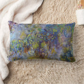 クロード・モネの藤（右半分） ランバークッション (ブランケット)