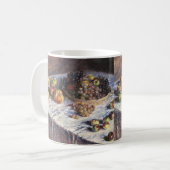 クロード・モネの静物画「リンゴとブドウ」 コーヒーマグカップ (正面左)