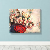 クロード・モネの静物画(菊) キャンバスプリント (インサイチュ (ウッドフロア))