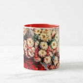 クロード・モネの静物画(菊) マグカップ (中央)
