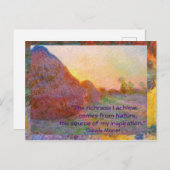 クロード・モネの麦畑 ポストカード (正面/裏面)