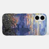 クロード・モネの『サンセットの海の景色』 Case-Mate iPhoneケース (裏面 (横))