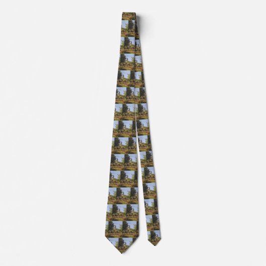 クロード・モネの『サン・アドレスの花園』 ネクタイ (正面)