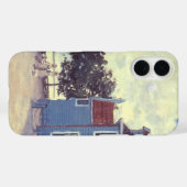 クロード・モネの「ザーンダムの青い家」 Case-Mate iPhoneケース (裏面 (横))