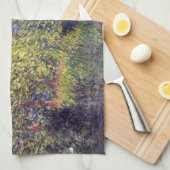 クロード・モネの「ジヴェルニー近くのエプト川の曲がり角」 キッチンタオル (四つ折り)
