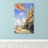 クロード・モネの「トルヴィーユのロシュ・ノワール酒店」 キャンバスプリント (インサイチュ (ウッドフロア))