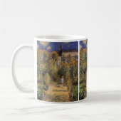 クロード・モネの「ヴェテュイユのモネの庭」 コーヒーマグカップ (左)