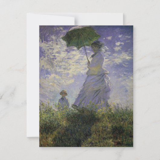 クロード・モネの「傘の女性」、ヴィンテージアート (正面)