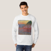クロード・モネの「干し草の山」 Tシャツ (正面フル)