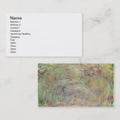 クロード・モネの|影で覆われた道 名刺 (正面/裏面)