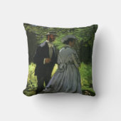 クロード・モネの『散歩する人々』(さんぽするひとびと)、別名『歩行者』 クッション (正面)