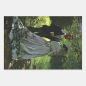 クロード・モネの『散歩する人々』(さんぽするひとびと)、別名『歩行者』 ラッピングペーパーシート (正面2)