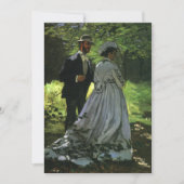 クロード・モネの『散歩する人々』(または『デュ・バジエとカミーユ』)、クロード・モネの「散歩者 (T 招待状 (正面)