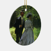 クロード・モネの「散歩する人々（The Promenaders）」 セラミックオーナメント (右)