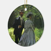 クロード・モネの「散歩する人々（The Promenaders）」 セラミックオーナメント (左)