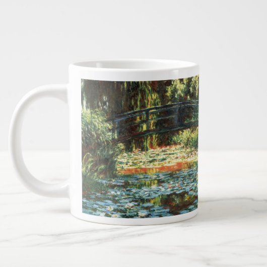 クロード・モネの『水芙蓉の池の橋』 ジャンボコーヒーマグカップ (左)
