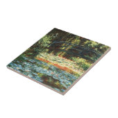 クロード・モネの『水芙蓉の池の橋』 タイル (側面)