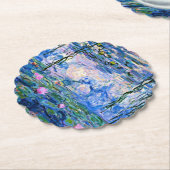 クロード・モネの『水芙蓉』、1919年、 ペーパーコースター (アングル)