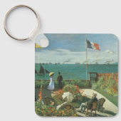 クロード・モネの『海辺のテラス』 キーホルダー (正面)