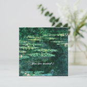 クロード・モネの『緑の池のハス』 招待状 (スタンド正面)