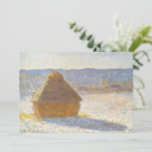 クロード・モネの『雪の効果、朝の麦穂』 (スタンド正面)