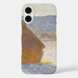 クロード・モネの『雪の効果、朝の麦穂』 iPhone 16ケース