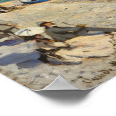 クロード・モネのSainte-Adresse(1867)でレガッタ ポスター (角)