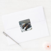 クロード·モネはキジやチョウと共に生きる スクエアシール (封筒)